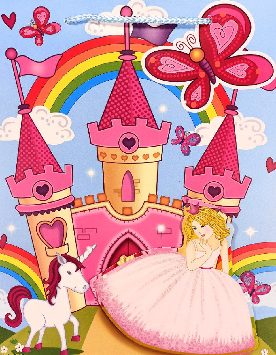 Пакет подарунковий 210гр, 31 x 42 x 12см (12шт/уп) Різнокольоровий Unison (YM 8040-L)