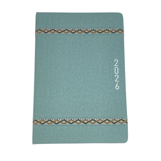 Щоденик датований лінія "Плетіння" А5, 168 сторінок Сірий Unison (105544DL gray)