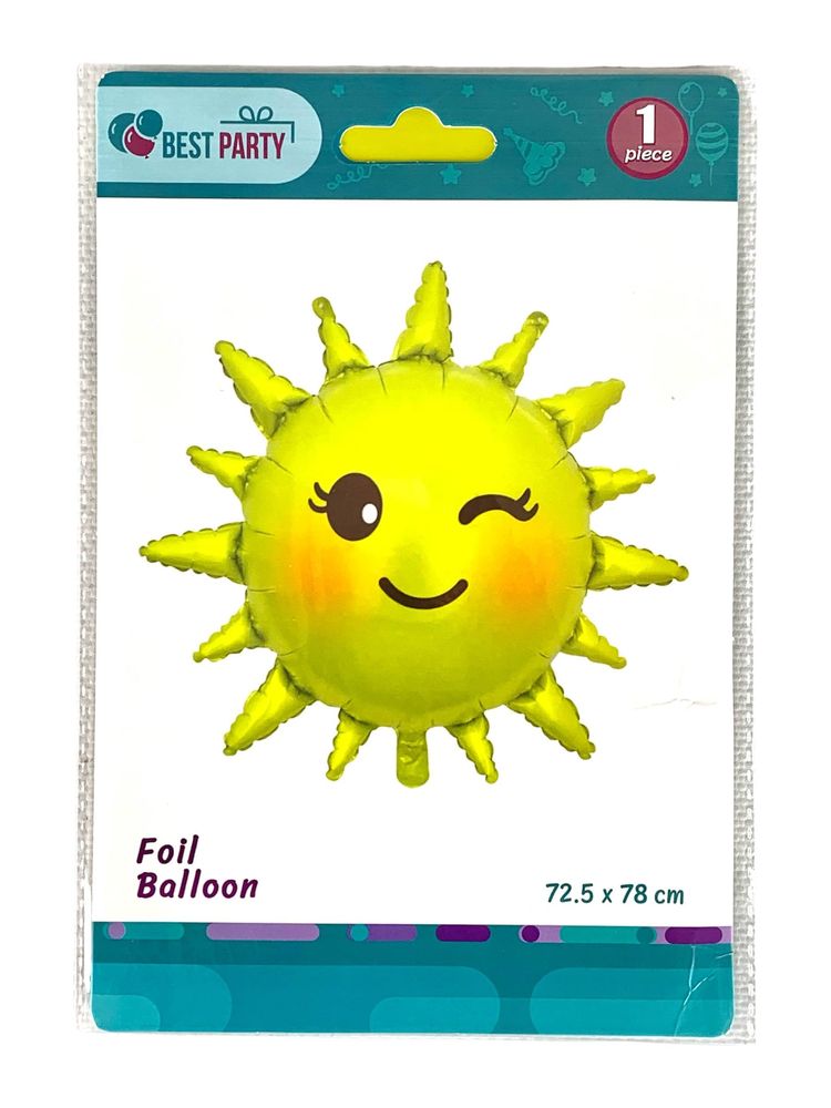 Шарик надувной фольгированный 72,5 х 78см Солнце (BP10850(SL-A600))