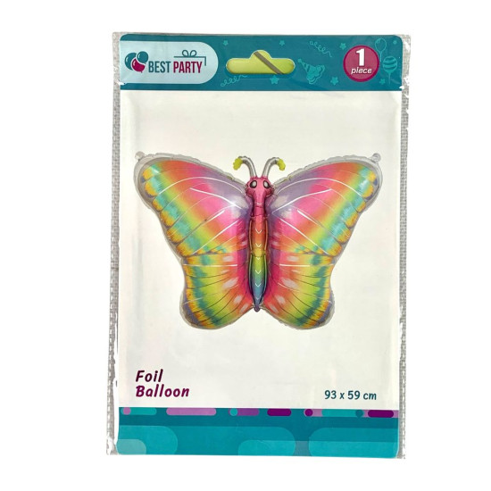Шарик надувной фольгированный 93 х 59см Бабочка (BP10848(SL-A570))