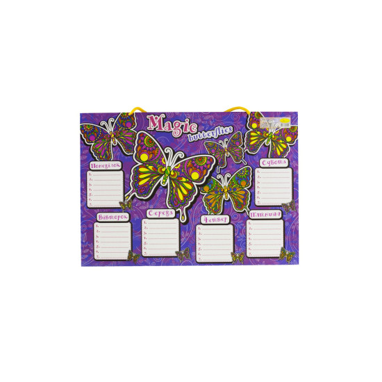 Расписание уроков ламинированное А3 297 х 420мм Апельсин (РУ-ЛЗ-02/АП-0802)