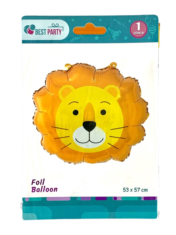 Шарик надувной фольгированный 53 х 57см Лев (BP10858(SL-A684))
