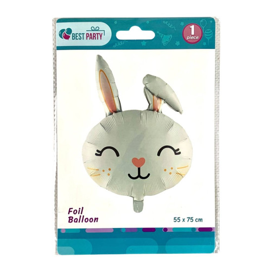 Шарик надувной фольгированный 55 х 75см Зайчик (BP10862(HEWN-C2310))