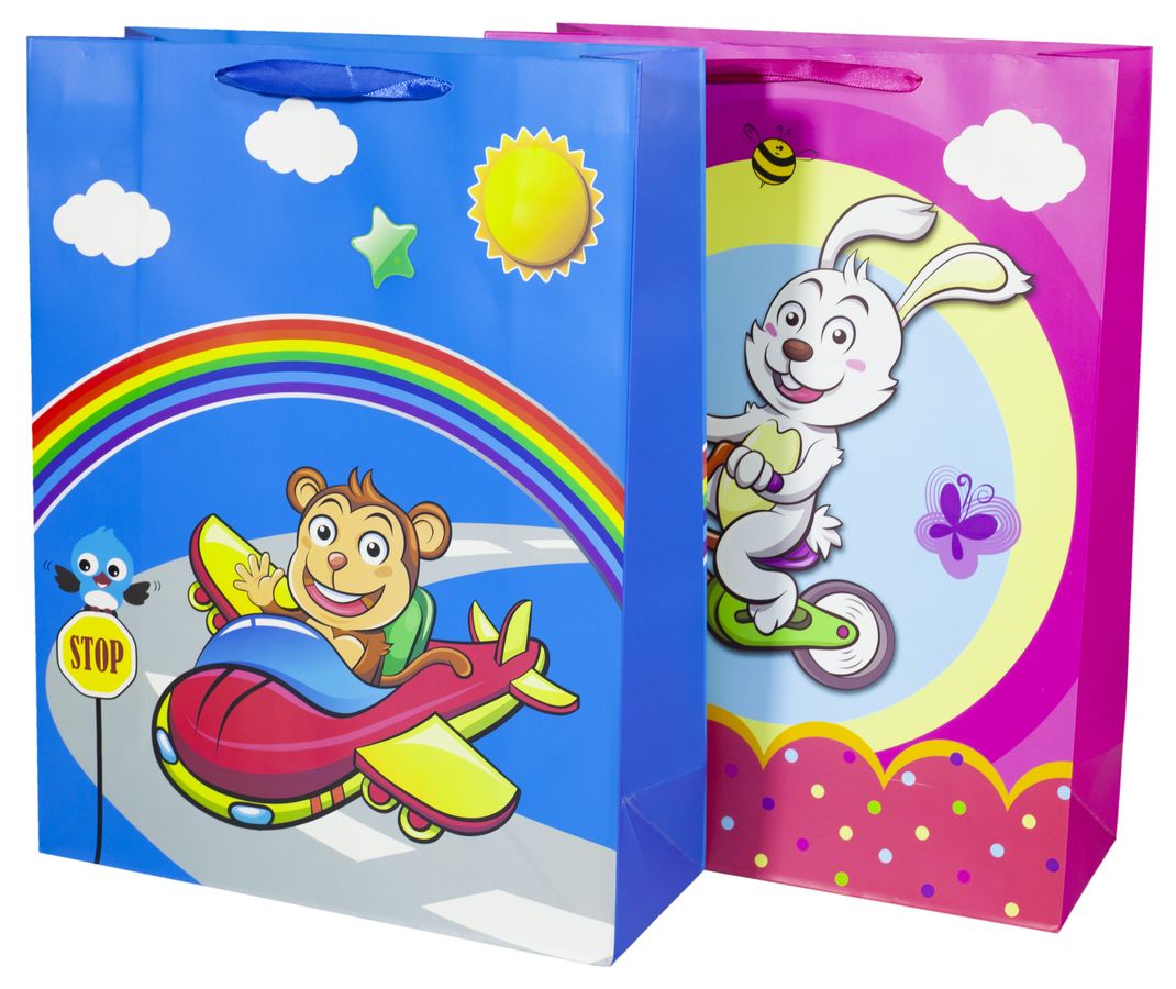 Пакет подарунковий 210гр, 31 x 40 x 12см (12шт/уп) Різнокольоровий Unison (DV-BK9423L)