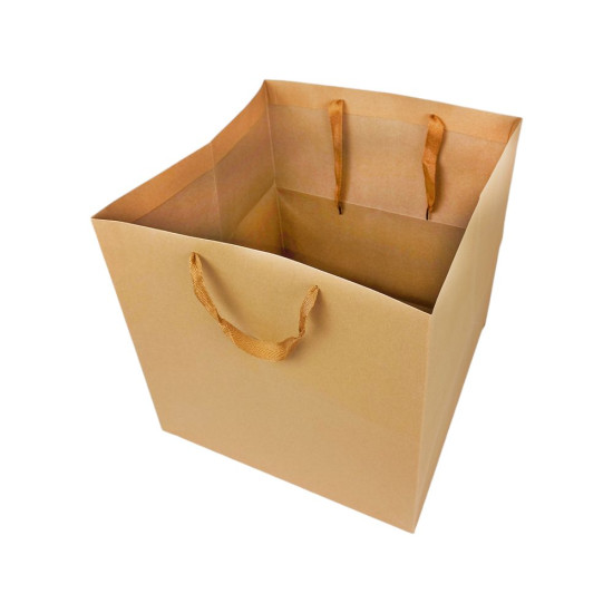 Пакет подарунковий 260г, 25 x 25 x 25см, крафт, 12шт/уп (KR-2102 M)