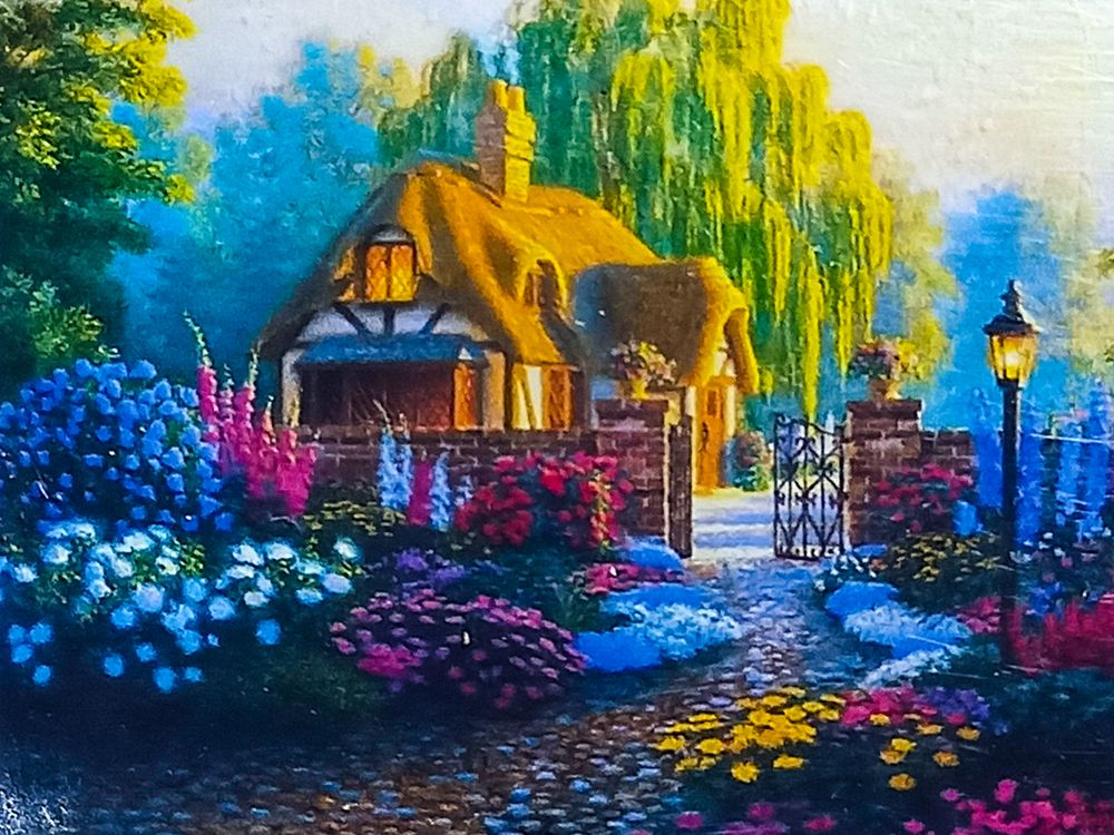 Алмазная мозаика 30 х 40см "Дом в лесу" рулон в PVC (без подрамника) Разноцветный Unison (60858_O GLD)