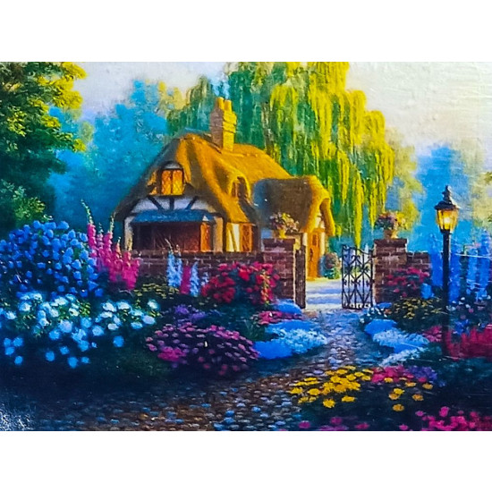 Алмазная мозаика 30 х 40см "Дом в лесу" рулон в PVC (без подрамника) Разноцветный Unison (60858_O GLD)