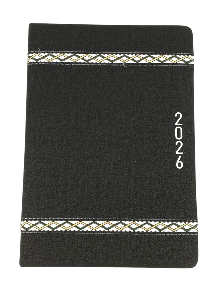 Щоденик датований лінія "Плетіння" А5, 168 сторінок (105544DL black)