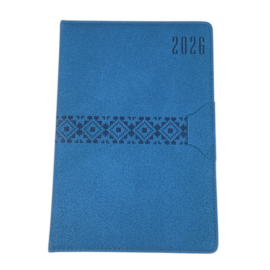 Щоденик датований лінія "Орнамент" А5, 168 сторінок (105411DL bright blue)