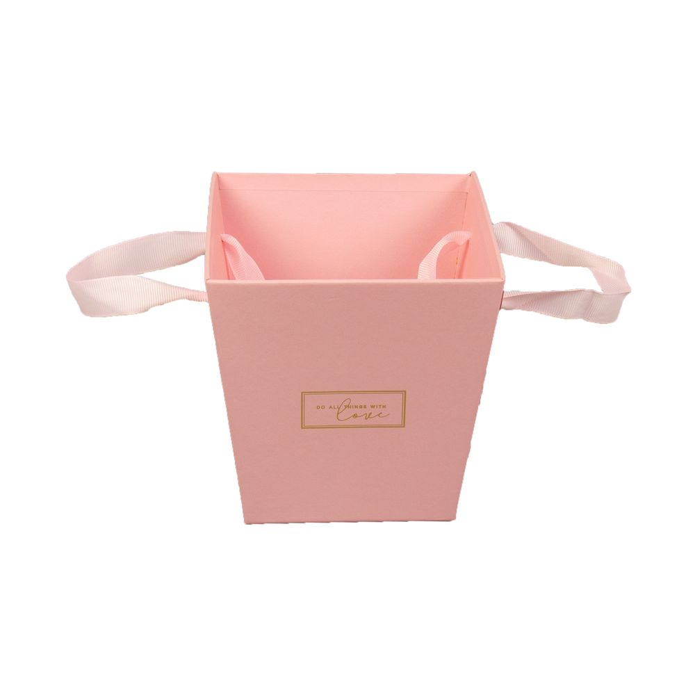 Коробка декоративна  для квітів 14,5 x 11 x 15см Рожевий Unison (W3241)