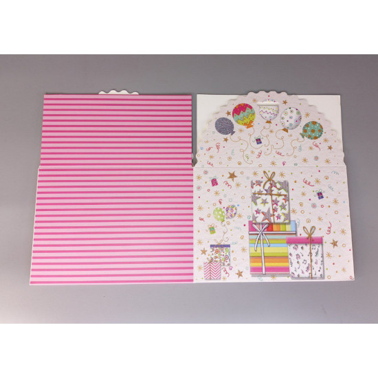 Коробка для торта 350 г  31 x 31 x16см  4 дизайни (12шт/уп) Unison (HB 8050-L)