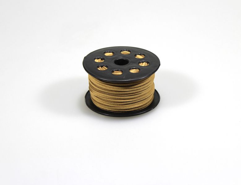 Шнур шкіряний декоративний 2мм х 50м кава Бежевий Unison (R.YPS Coffee)