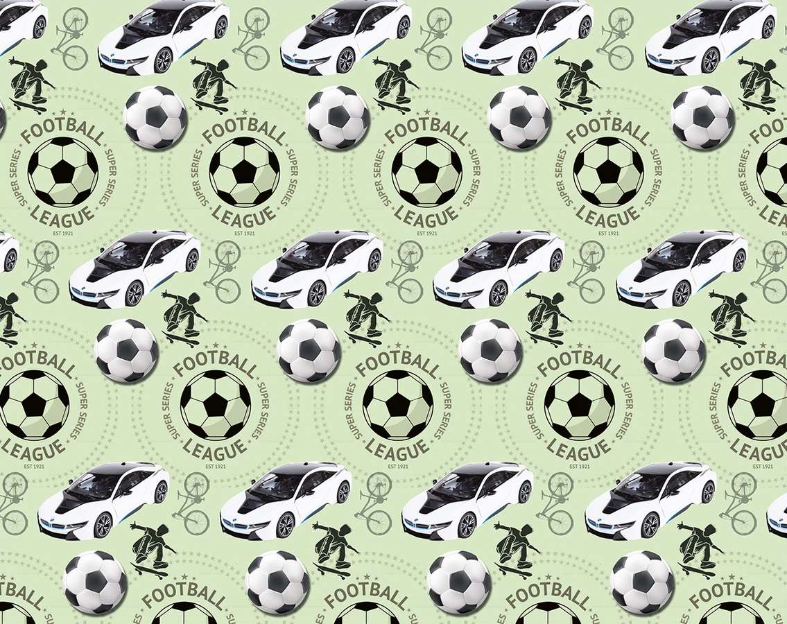 Папір пакувальний крейдований 80г 10 аркушів  100 х 70см Зелений Unison (PVM10-34)