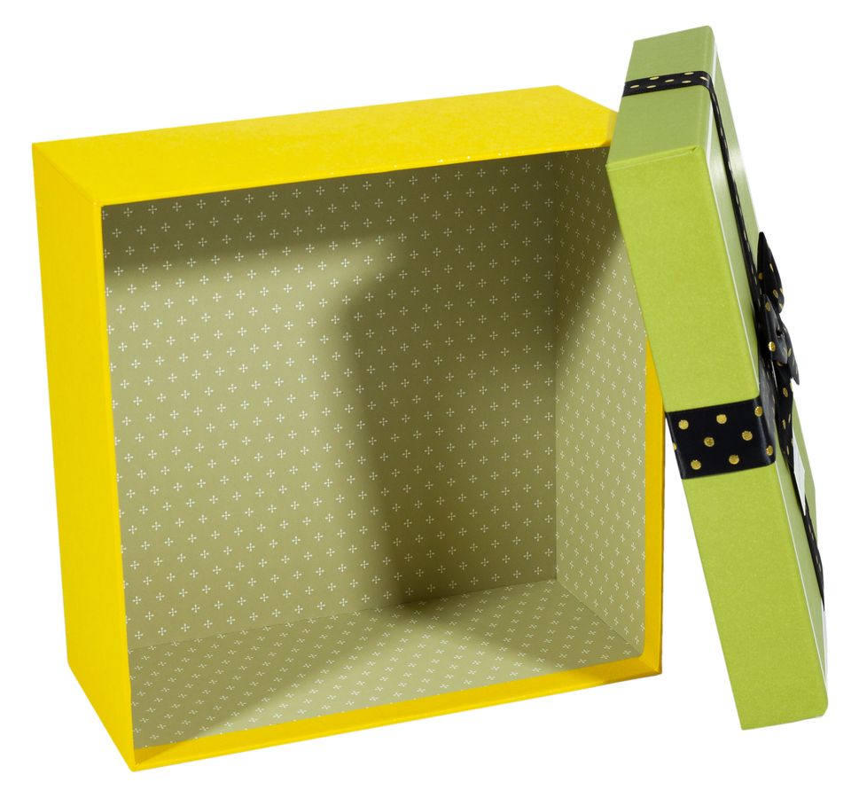 Подарункова коробка JKZ-66, квадратна  оливка і гірчиця, 21х21х10cm/17х17х9/14х14х7cm   3шт. в наборі (JKZ-66)