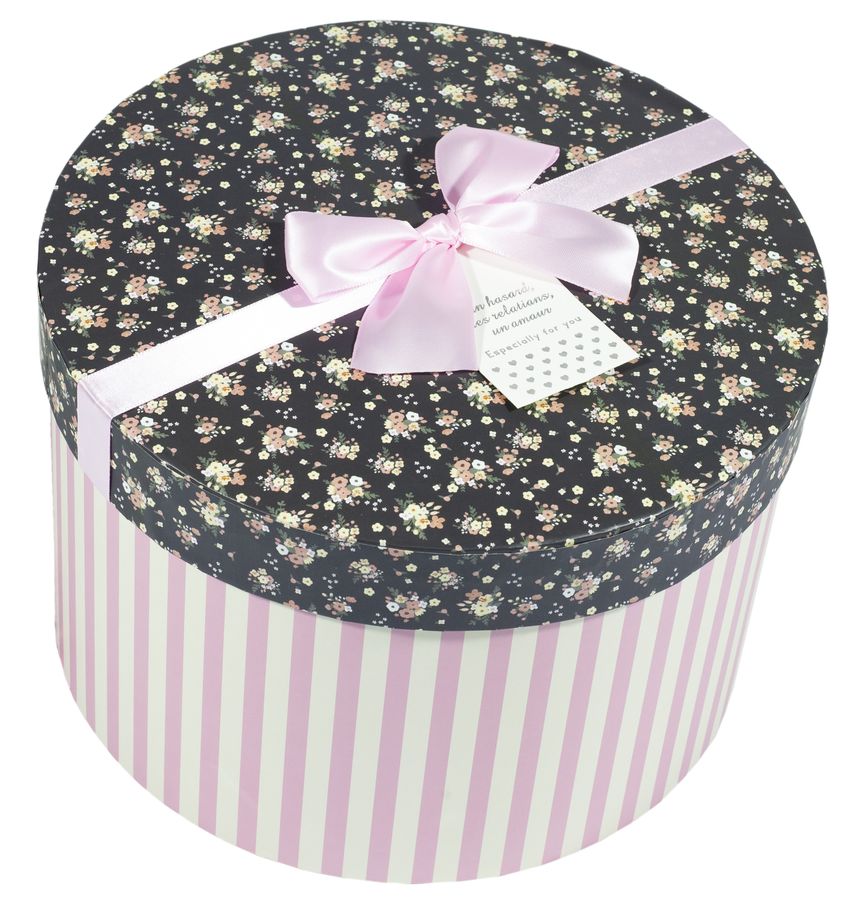 Подарункова коробка 1001-19, кругла, 29X29X19cm/25X25X16.5/22X22X14/20X20X11.5cm   4шт. в наборі (1001-19)