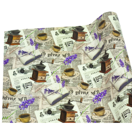 Папір пакувальний крейдований 80г 10 аркушів  100 х 70см Різнокольоровий Unison (PVM10-136)