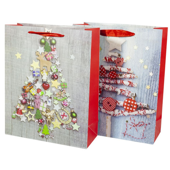 Пакет подарунковий 5167M,  новорічний, 26*32*10cm (5167M)