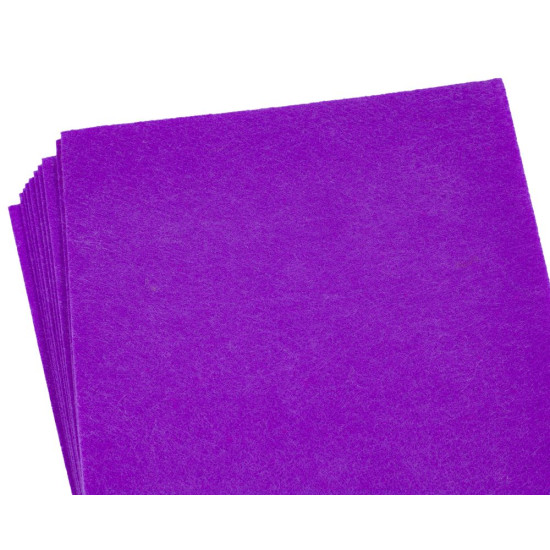 Фетр 20 х 30см, 1,2мм, 10 аркушів, бузковий Фіолетовий Unison (170HQ-037)