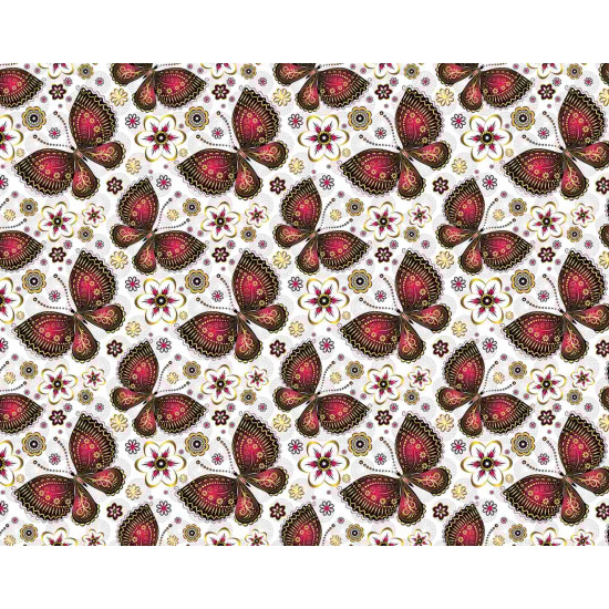 Папір пакувальний крейдований 80г 10 листів - 100 х 70см Різнокольоровий Unison (PVM10-205)