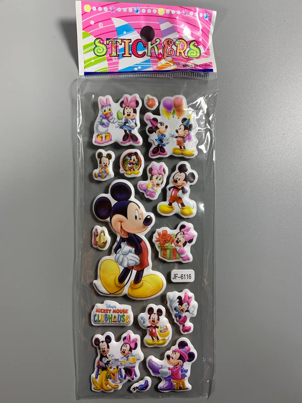 Наклейки 21 х 7см, 20шт/уп Різнокольоровий Unison (JF-6116)