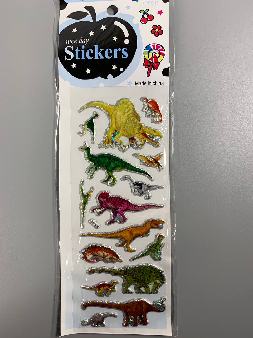 Наліпки 25 х 8см, 20шт/уп Різнокольоровий Unison (XT-038)