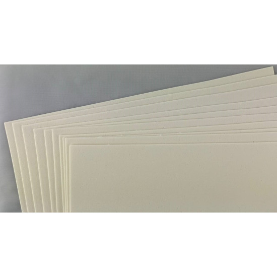 Фоаміран 20 х 30см, 1,5мм, 10 аркушів, молочний Білий Без бренду (15A4-7021)