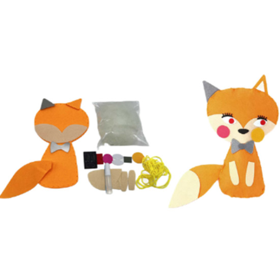 Набір для творчості з фетру "Зший іграшку Лисиця" 25см Помаранчевий Без бренду (8991-2)