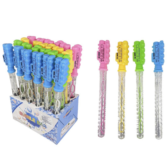 Мильні бульбашки "Паровоз" 35см  4кольори Різнокольоровий Без бренду (Н-35-10)