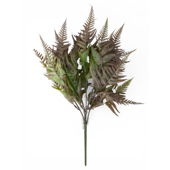 Гілка папороті, 38 см, фіолетово-зелена (с30548-1)