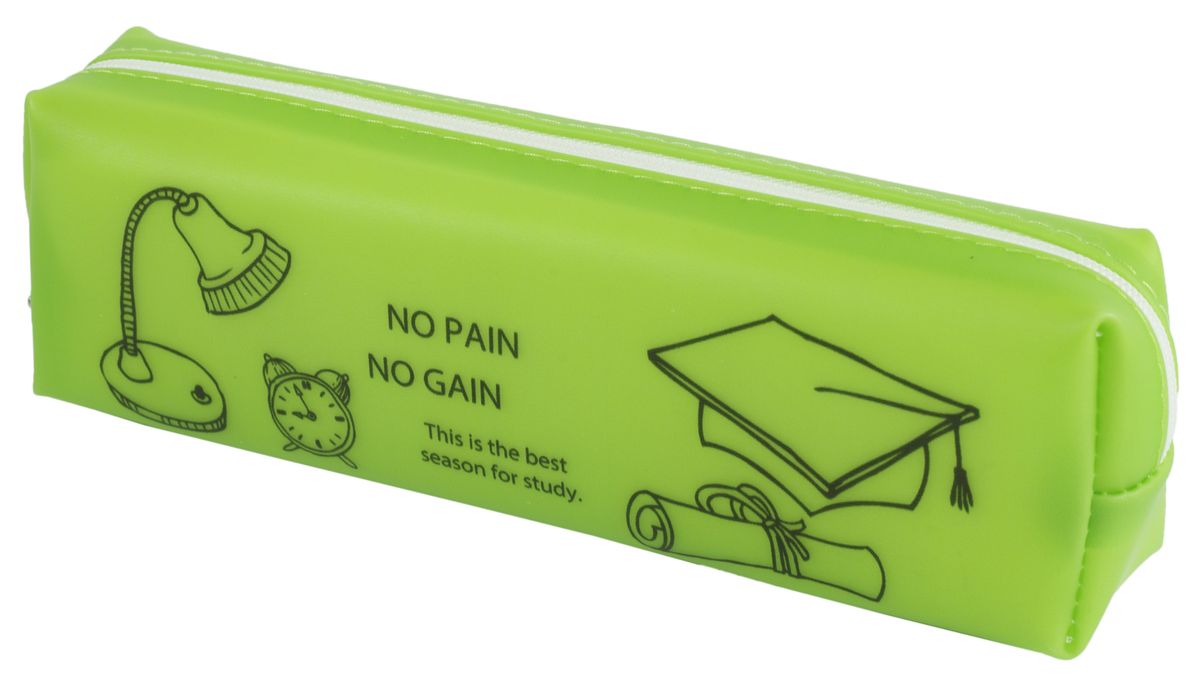 Пенал силікон. "Study" 19 * 5,5 * 4см, PVC, mix3 (1242)