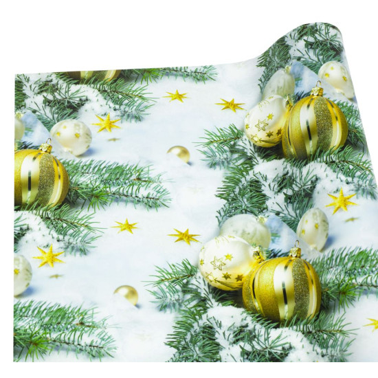 Папір подарунковий  крейдований 80г. новорічний , 1000х700  -10 аркушів (PVM10-179NY)