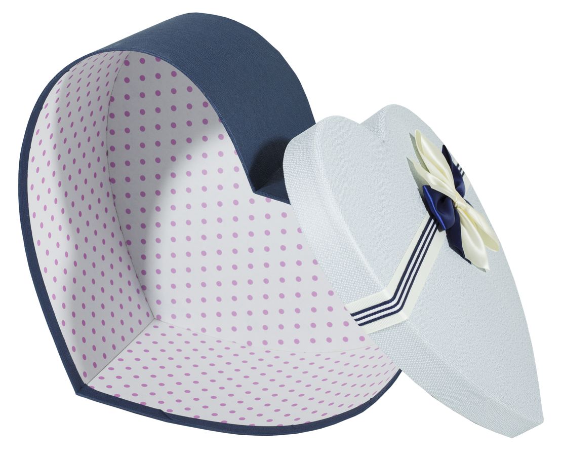 Подарункова коробка MS7310-8Q-1 , блакитне серце, 33.7x27.3x16cm/30x24.3x14.5cm/26.7x21.7x13cm 3шт. в наборі (MS7310-8Q-1)