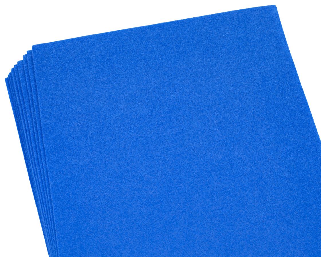Фетр Medium MHQ170-027  20 * 30см,  10 аркушів, 1.2мм, синій (170MHQ-020)