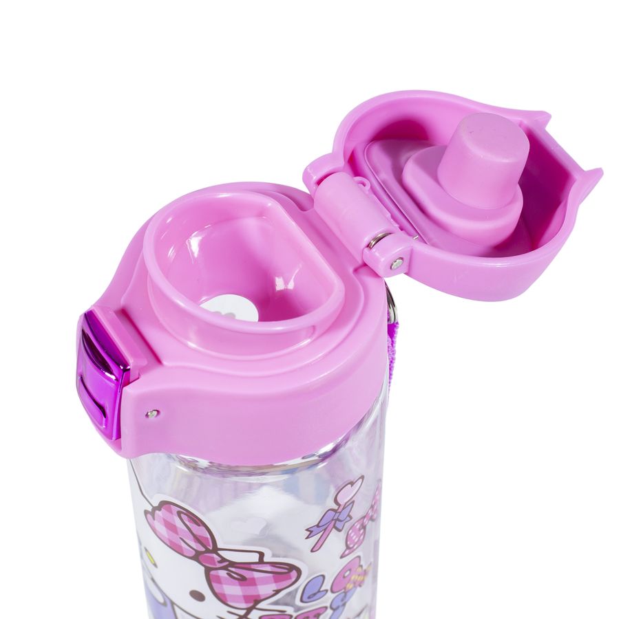 Пляшка для води "DS" L 350 мл, прозора з петлею (2239)