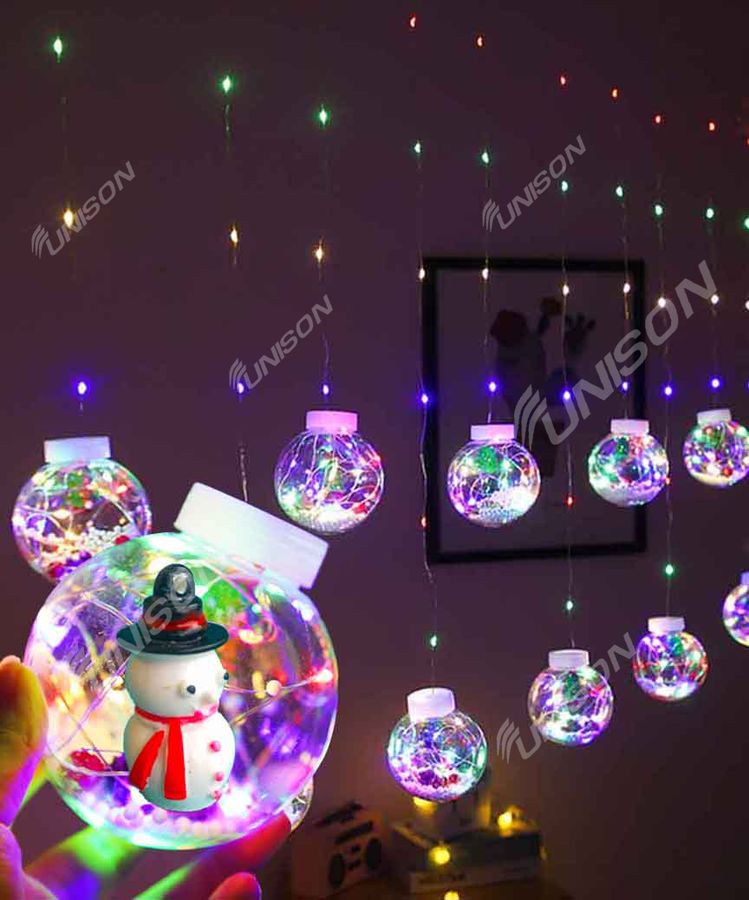 Кульки-роса СНІГОВИК 10шт, 3м*0,8м/ перехідник,  мульті (1849-34)