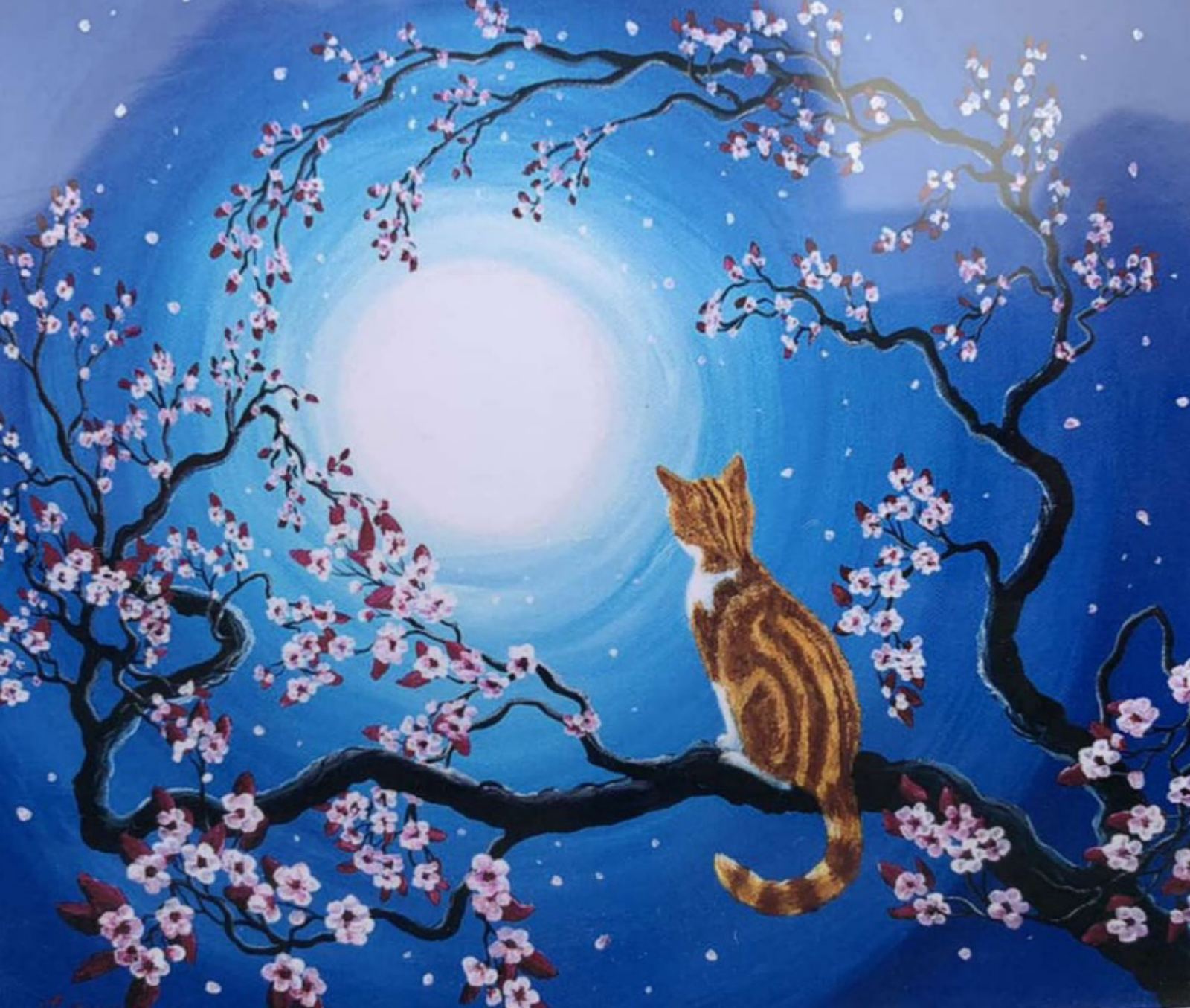 Холст-розмальовка під номерами 40*50см з набором фарб і пензликами 2 шт, з рамкою, OPP  "Котик на гільці" (3289RA_O)