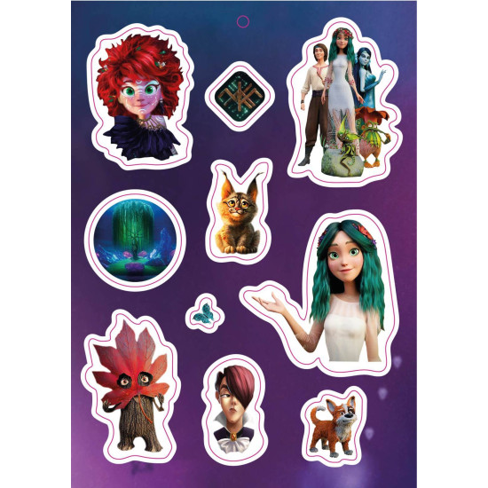 Наліпки А5 «Пригоди Берегині лісу», 10шт/уп Різнокольоровий Unison (GF-4)