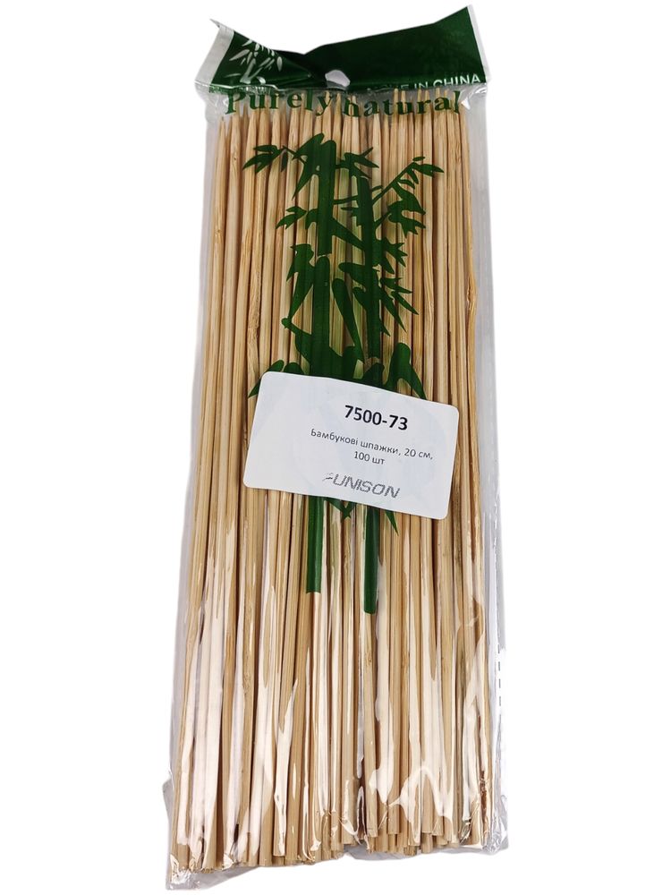 Шпажки бамбукові ±100 шт,  20 см Unison (7500-73)