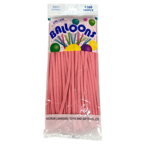 Шар конструктор ШДМ 260, бледно розовый100шт/уп (QQ-2787)