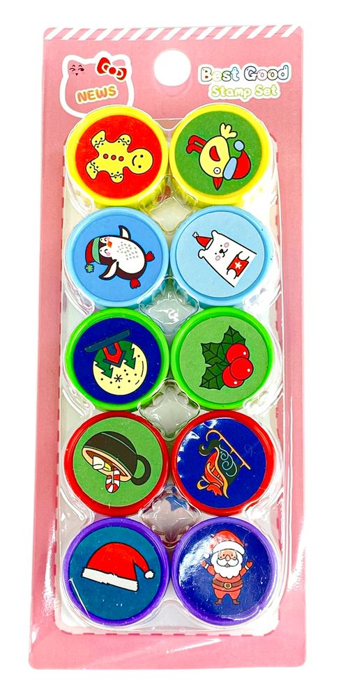 Набір штампів 10шт, Новорічні (9339)