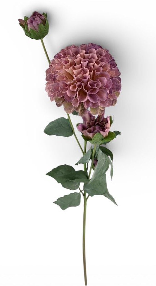 Ветка георгины, 68 см, лавандовая (с30512-4)