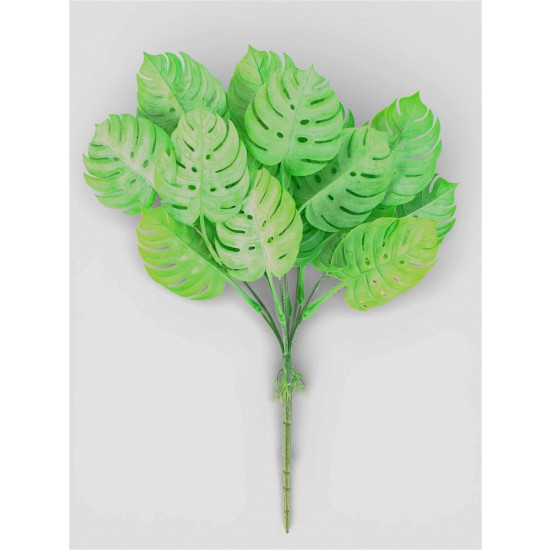 Ветка монстеры  36 см, ярко-зеленая (с30547-2)