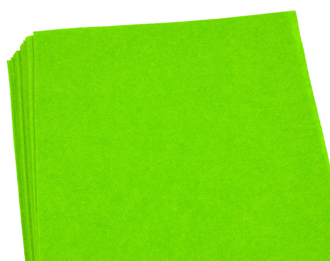 Фетр Medium MHQ170-015  20 * 30см,  10 аркушів, 1.2мм,салатовий (170MHQ-015)