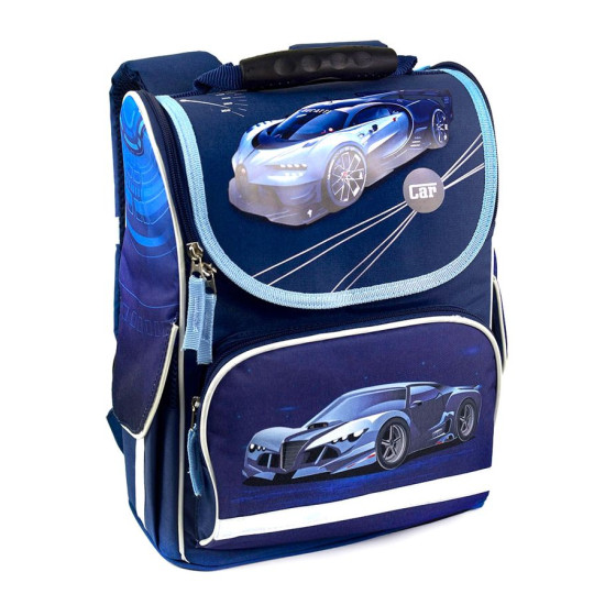 Рюкзак короб RANEC "Синє авто", 35х25х13см (4932)