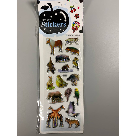 Наліпки 25 х 8см, 20шт/уп Різнокольоровий Unison (XT-004)