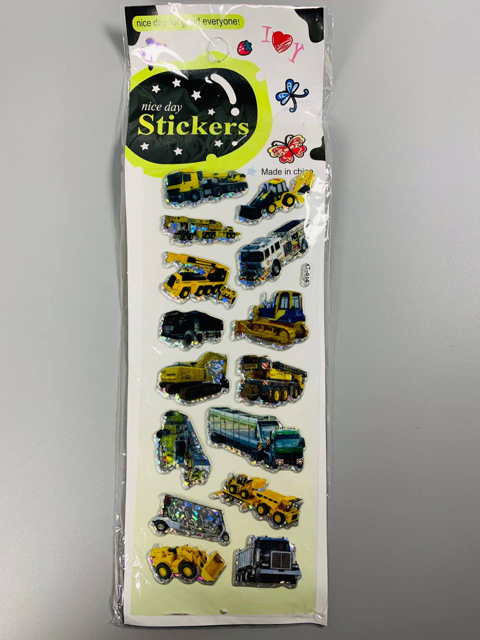 Наліпки 25 х 8см, 20шт/уп Різнокольоровий Unison (XT-014)