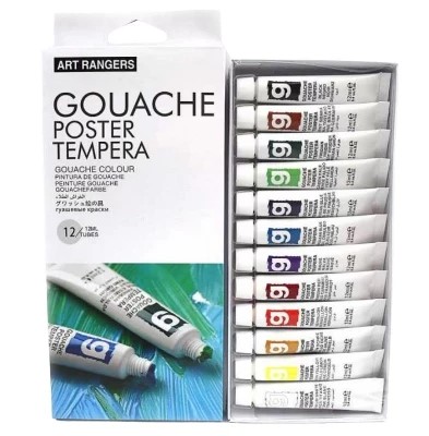 Краски гуашевые "Art ranger" 12 цветов х 12мл Разноцветный Art Ranger (1212CEG-3)