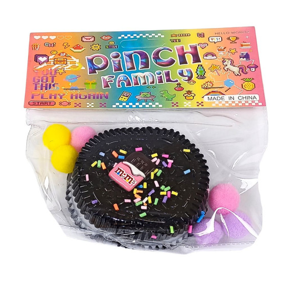 Сквіш орео печивко таба сквіш антистрес чорний (713001 black)