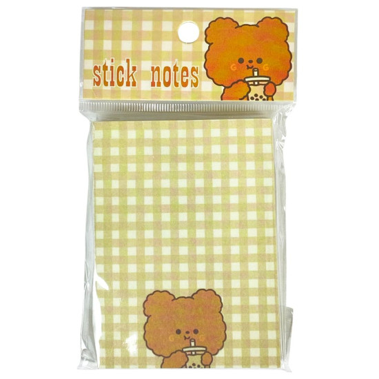 Бумага для заметок с липким слоем "Медведь" 67 х 93мм, 80 листов (YSD8816-4)