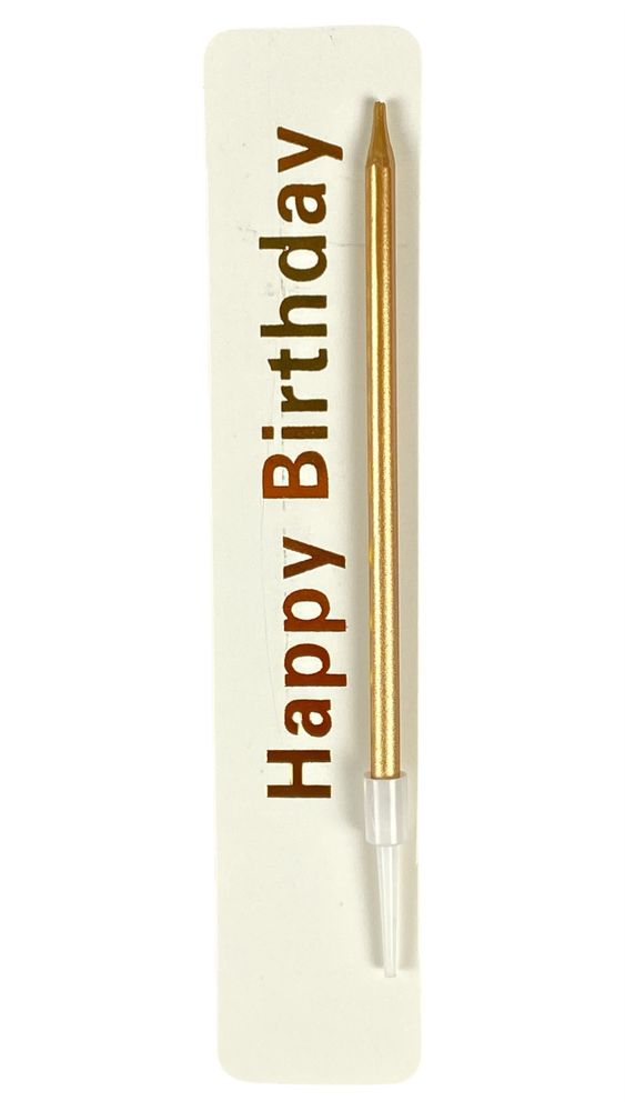 Свеча для торта "Бенто" золото 9 см (040550 gold)